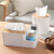 Le Yijia tissue box living room table top drawer tea table storage box paper drawer office table multi-functional roll paper box napkin paper box table top storage (three spaces)