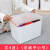 Japanese desktop storage box cover classification makeup sorting box wardrobe underwear storage box overlay sorting box plastic sundry storage box XL (36.5 * 26.5 * 24.5cm)