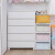 Iris eco friendly sealed thickstorage cabinet toy sundries storage box sorting cabinet clothes storage box pull out wardrobe Pearl White