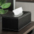 Shengni Shangpin European style lamb skin pattern tissue box drawer Restaurant Hotel paper drawer living room napkin box black