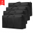 Bingyou reinforced moving bag 4 pack 80 * 48 * 25cm Oxford cloth luggage storage bag quilt bag large black