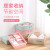 Underwear storage box household bra underwear socks storage box plastic cover multifunctional storage three piece set pink bra box + Beige underwear box + Green sock box