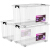 Kiyoshi high permeability plasticstorage box 56L 3-Pack xlextra large transparent thickness clothing packing box toy storage box