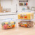 Jeko plastic refrigerator transparent storage box food fresh box 5L 4-piece storage box snacks sealed box medicine box sorting box medicine box storage box swb-505