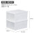 Alice iris transparent shoe box eco friendly plastic storage box AJ shoe cabinet extra thick storage box dust and moisture proof stackable 4 pack nsb-m340 (suitable for size 43-45)