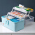 Jekolarge multifunctional storage boxlastic medicine box family medicine box first aid kit medicine storage box cosmetic box medical box home medicine box blue large