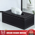 Qianyu European style leather tissue box drawer car Restaurant Hotel paper drawer living room napkin carton black