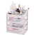 Houya haoya makeupstorage box transparent drawer storage cabinet dresser desktop makeup box skin care products shelf 1 piece, color random