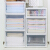 [3 free 1] iris stackable plastic drawer storage box transparent underwear storage box simple Alice storage cabinet 47l transparent / white bc-500