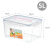 Jeko plastic refrigerator transparent storage box food fresh box 5L 4-piece storage box snacks sealed box medicine box sorting box medicine box storage box swb-505