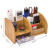 Glosen office supplies desk drawer storage cabinet remote control storage box pen holder storage seat wood grain