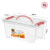 Jeko 4 small transparent storage box5l baby snack toy storage box household makeupstorage box LEGO storage packing box medicine box 5L * 4