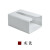 House together simple tissue box no hole tissuestorage box drawer traceless wall mounted tissue rack toilet tissue box gray