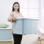 Visitor FK storage box 80L large quilt clothes storage box dormitory artifact floor stand toy box plastic storage box belt wheel covered sorting box blue