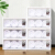 [large 4 pack] Xi Tianlong 4-story toy storage cabinet without odor eco friendly hicksplastic storage box baby snack clothing bedside table stackable 4-Pack