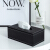 Qianyu European style leather tissue box drawer car Restaurant Hotel paper drawer living room napkin carton black