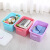 Storage boxlastictextra large clothes storage box toy snack sorting box with cover storage box clearance three piece set sky blue