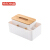 Jingdong jingzao plus large bamboo storage box creative northern European household bamboo multi-functional storage living room tea table bamboo wooden napkin suction box built-in free division