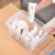 BaiCaoYuan plastic portable storage box fresh box sundries storage box sorting box 10L 4 Pack