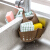 Jabisch kitchen and bathroom faucet sponge drain rack adjustable snap on sink storage hanging basket drain basket