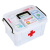 Baijia Haoshi double-layer large medical box household multi-layer plastic family multi-functional first-aid box storage box white large 33 * 24 * 19cm