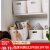 Storage box desktop plastic makeup storage box Toilet Bathroom Storage Basket sorting box medium 3 Pack