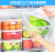 Refrigerator fresh box set plastic sealed box, food and fruit storage box, lunch box, lunch box and lunch box can be heated by microwave oven for 3l, three packs