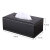 Upgrade flocking lining tissuestorage box household tissue box living room modern simple drawBox European leather napkin carton black sheepskin large