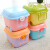 Shengni Shangpin cartoon storage bin medium children clothes snacks toys sealed storage box 2-piece