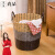 Shengni still imitates rattan weaving simple dirty clothes basket dirty clothes basket laundry basket storage basket large brown grey rice color matching