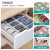 Duxiaoxiu [upgrade extended 4-piece pack] Drawer Divider DIY free combination cutting creative plastic storage Plaid underwear socks storage box partition board Nordic white