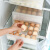 Egg box kitchen refrigerator egg storage box fresh boxstackable egg holder packing box transparent large plastic double layer drawer storage box double layer (can hold 60 eggs)