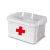 Baijia Haoshi double-layer large medical box household multi-layer plastic family multi-functional first-aid box storage box white large 33 * 24 * 19cm