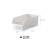 Lazy corner refrigerator fruit and vegetable storage box refrigerated fresh box kitchen plastic household storage box finishing box white