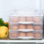 Biz three layer stackable egg storage box refrigerator fresh box rectangular frozen dumpling box chaos box quick frozen food with cover and handle tray zx-21