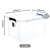 Xi Tianlong 65L with large transparent thickness no smell Plastic Co friendly system box baby snack toy storage box children books and clothes sorting box 1 Pack