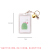 Jabisch transparent card case IC certificate cover key chain meal card student access control bus bank card cover with Bell