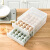 Egg box kitchen refrigerator egg storage box fresh boxstackable egg holder packing box transparent large plastic double layer drawer storage box double layer (can hold 60 eggs)