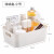 Storage box desktop plastic makeup storage box Toilet Bathroom Storage Basket sorting box Japanese simple storage box (small)