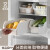 Lazy corner refrigerator fruit and vegetable storage box refrigerated fresh box kitchen plastic household storage box finishing box white