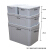 Japanese simple storage box multifunctional storage box toy storage box underwear storage box 4-piece gray