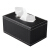 Jijialiangpin upgraded flocking inner lining tissuestorage box leather tissue box suction box household office Napkin Box Black Cashmere grain