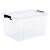 Xi Tianlong 65L with large transparent thickness no smell Plastic Co friendly system box baby snack toy storage box children books and clothes sorting box 1 Pack