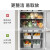 Lazy corner refrigerator fruit and vegetable storage box refrigerated fresh box kitchen plastic household storage box finishing box white