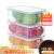 Refrigerator fresh box set plastic sealed box, food and fruit storage box, lunch box, lunch box and lunch box can be heated by microwave oven for 3l, three packs