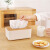 European style multi purpose tissue box living room drawer household napkin storage box high extended large fine grinding bamboo cover