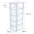 Citylong high permeability visible drawer storage cabinet without installation integrated reinforcement wardrobe bedside cabinet plastic storage cabinet children's toy storage cabinet 5 floors