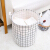 Shengni Shangpin folding dirty clothes basket simple cotton linen dirty clothes storage basket household laundry basket laundry basket round