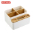 Jingdong jingzao multi purpose storage box Nordic simple bamboo living room tea table multi functional office desktop mobile phone storage box remote control sorting box