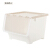 Children's snack toy storage boxlast with cover transparent folding case milk white large